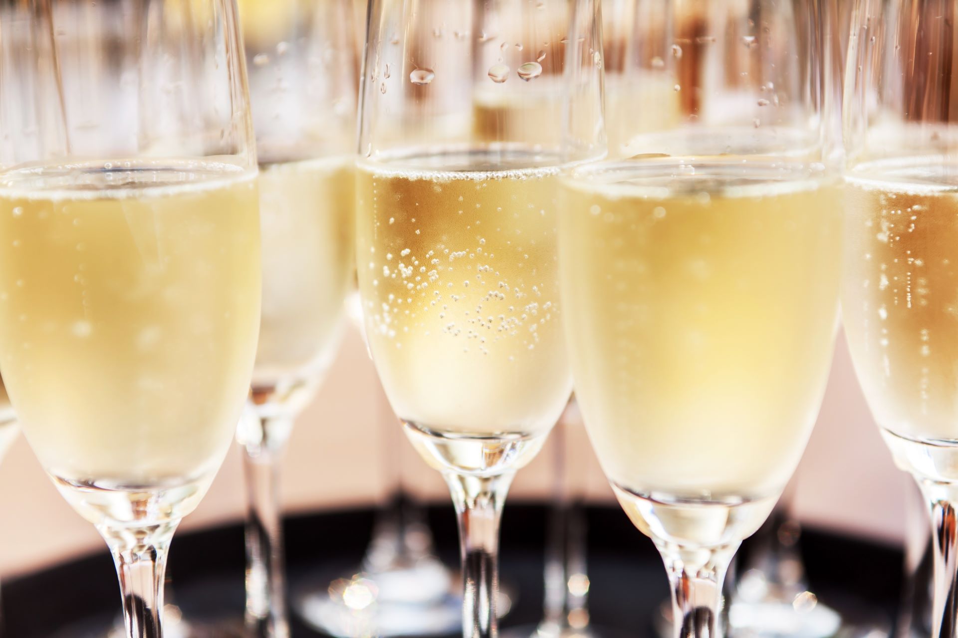 A photo of champagne flutes