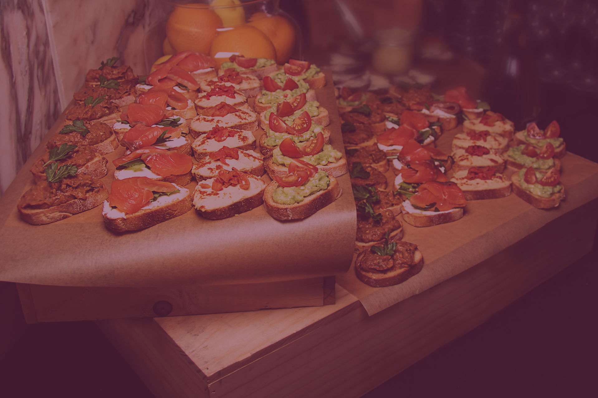 A photo of an evening platter for wedding