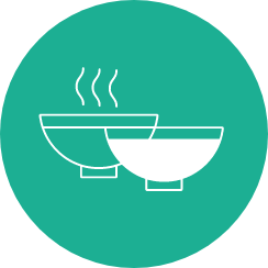 Buffet-style menus icon