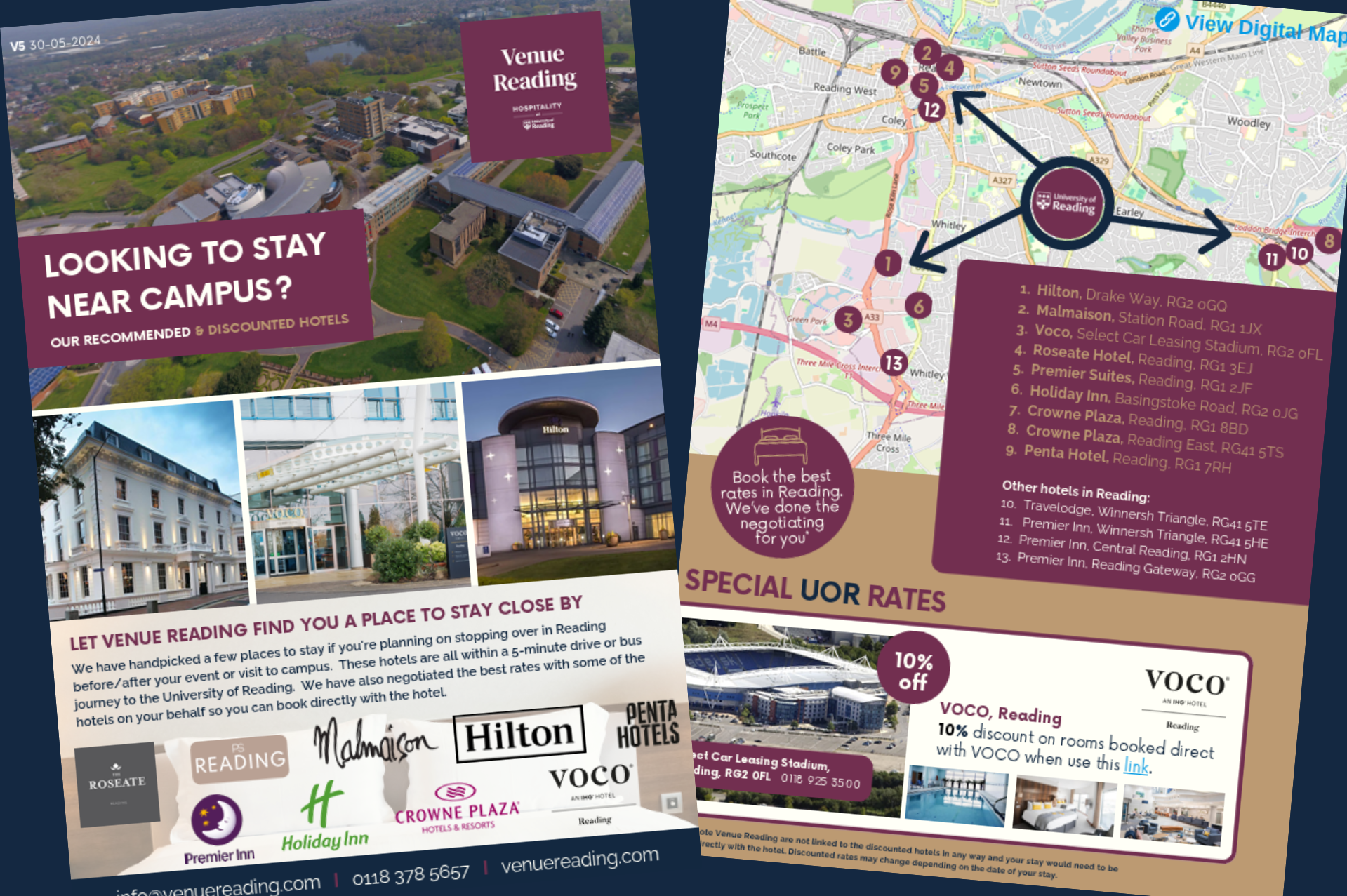 Hotels near the University of Reading